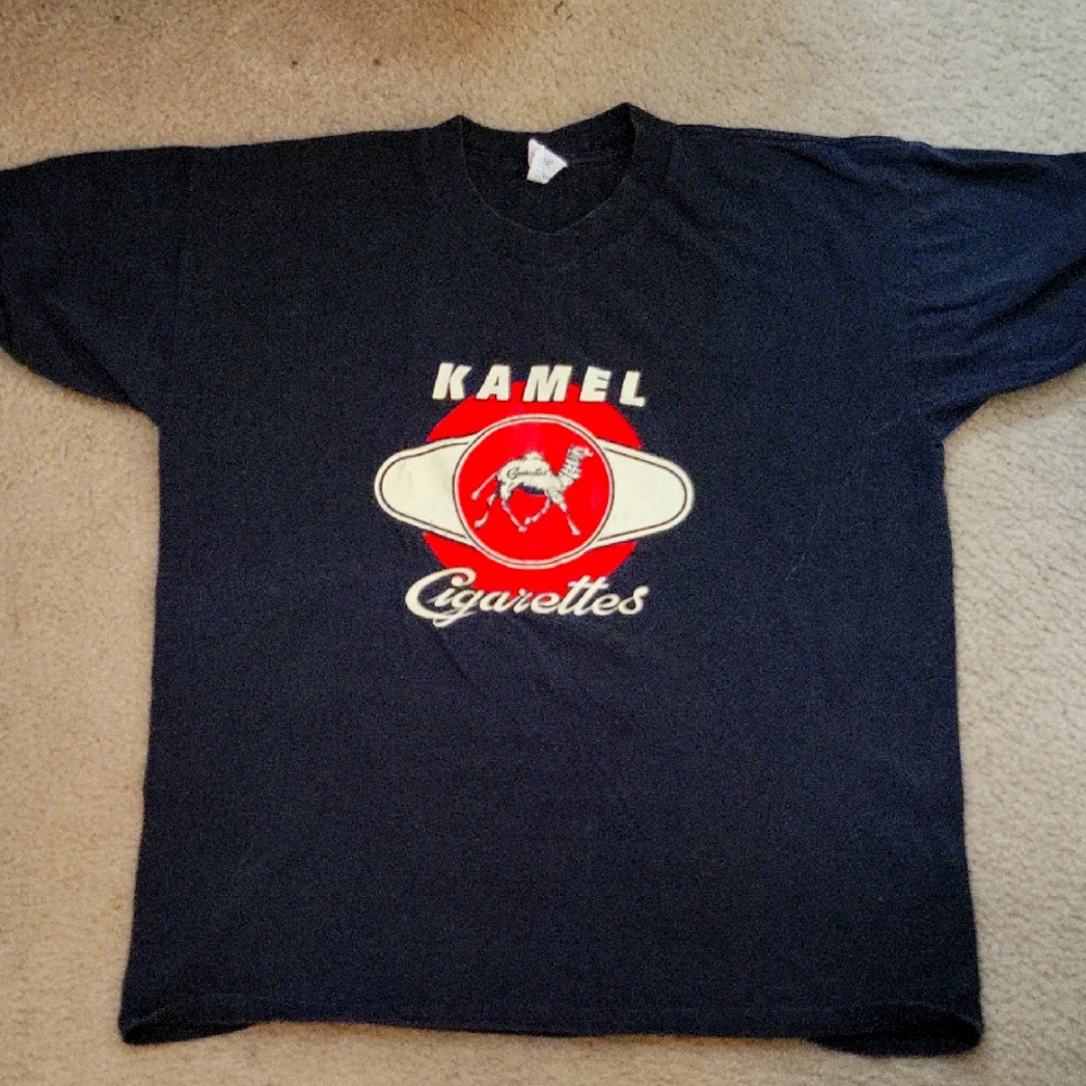 Camel Black T-shirt Vintage XL